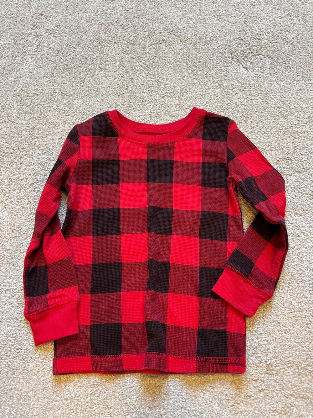 jumping beans Red and Black Buffalo Plaid Long Sleeve Tee